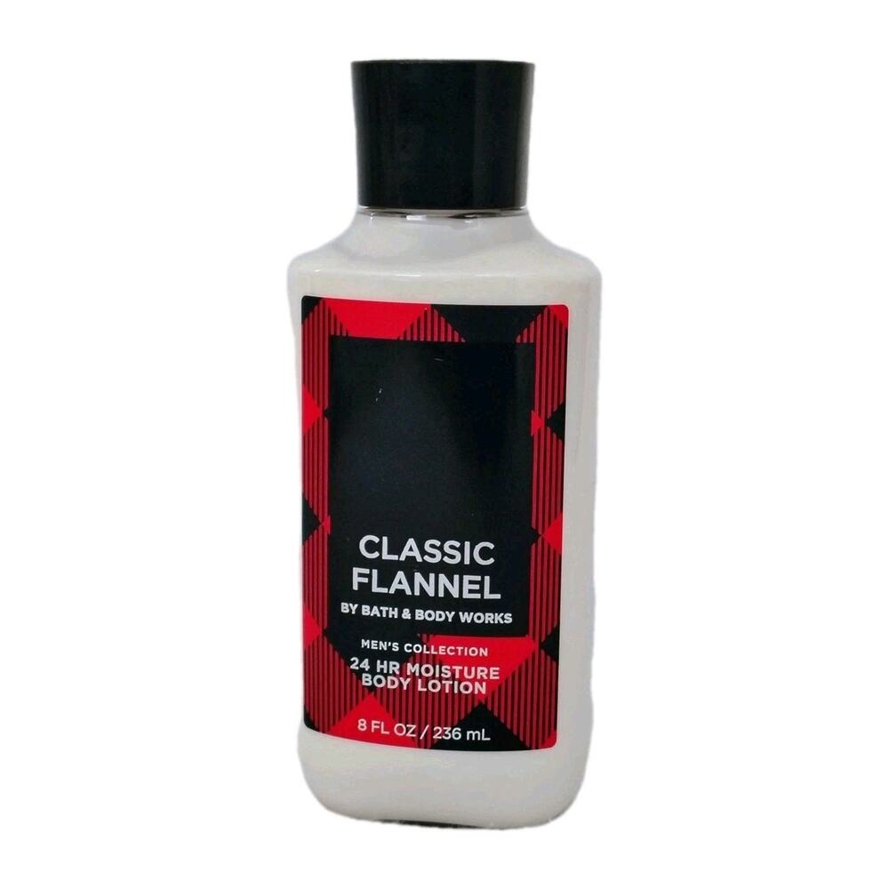 Bath & Body Works Classic Flannel Mens 24 HR Moisture Body Lotion 8oz New
